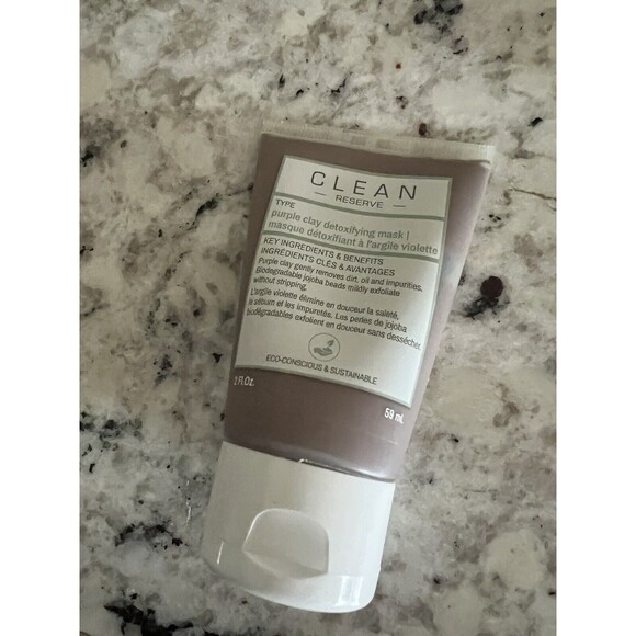 CLEAN RESERVE  Purple Clay Detoxifying Mask 2 oz NIB - Picture 5 of 8